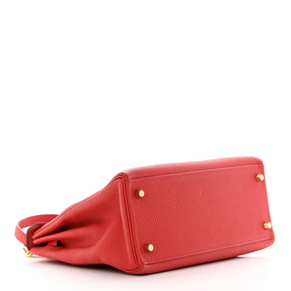 Hermes Togo Kelly Retourne 28 Rouge Casaque 4 of 14