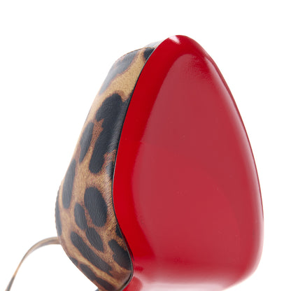 Christian Louboutin Calfskin Leopard Jenlove Alta 120 Pumps 39 Brown 9 of 10