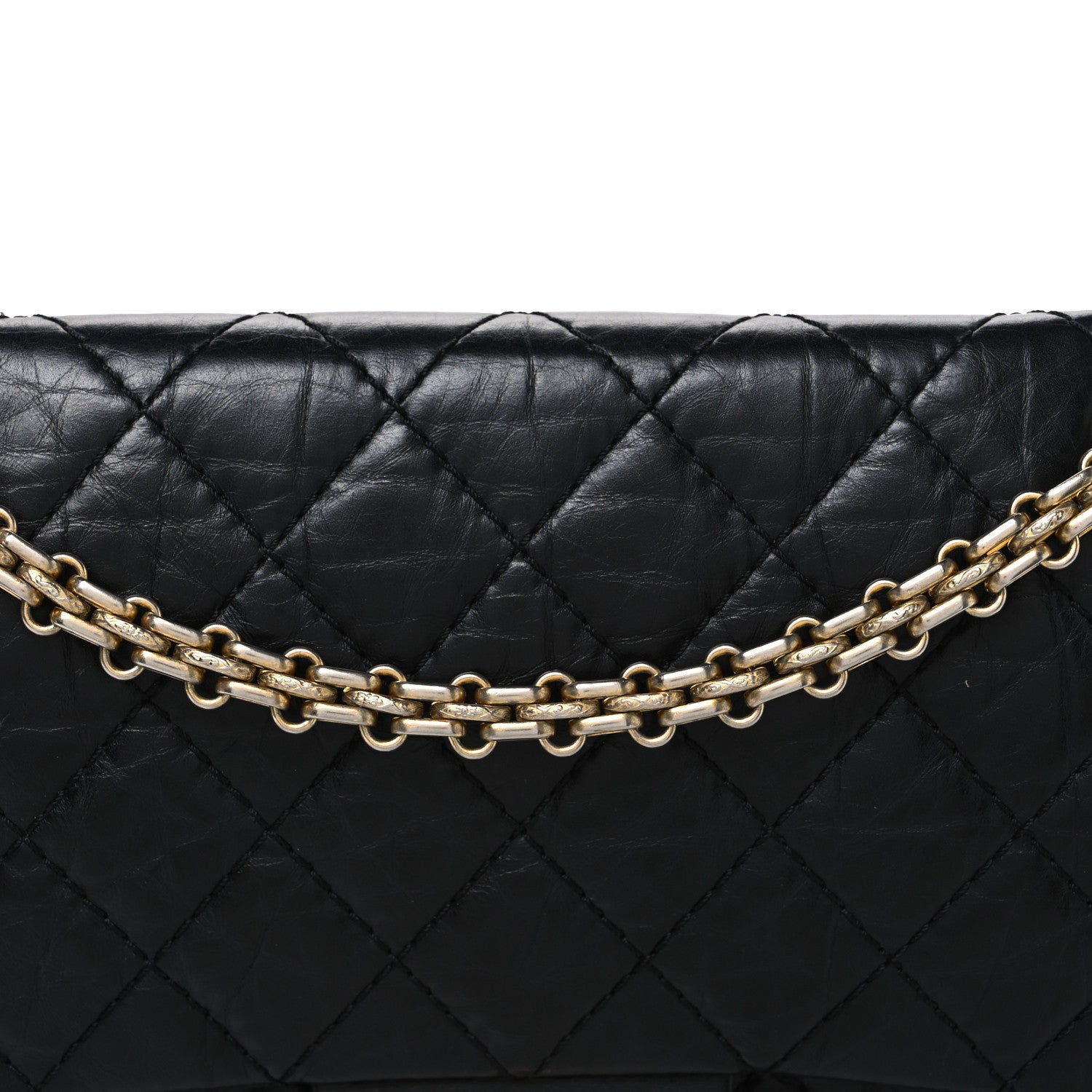 Chanel Aged Calfskin Quilted 2.55 Reissue 225 Flap Black 8 of 10