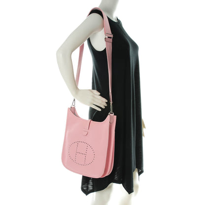 Hermes Taurillon Clemence Evelyne III PM Rose Sakura 2 of 7