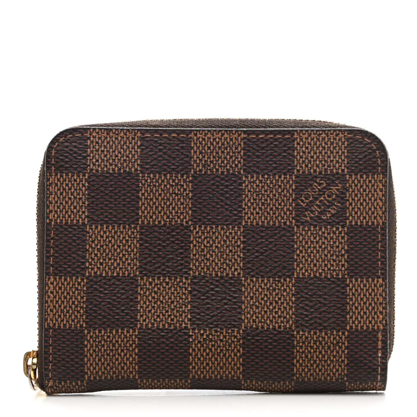 Damier Ebene Zippy Coin Purse Rose Ballerine