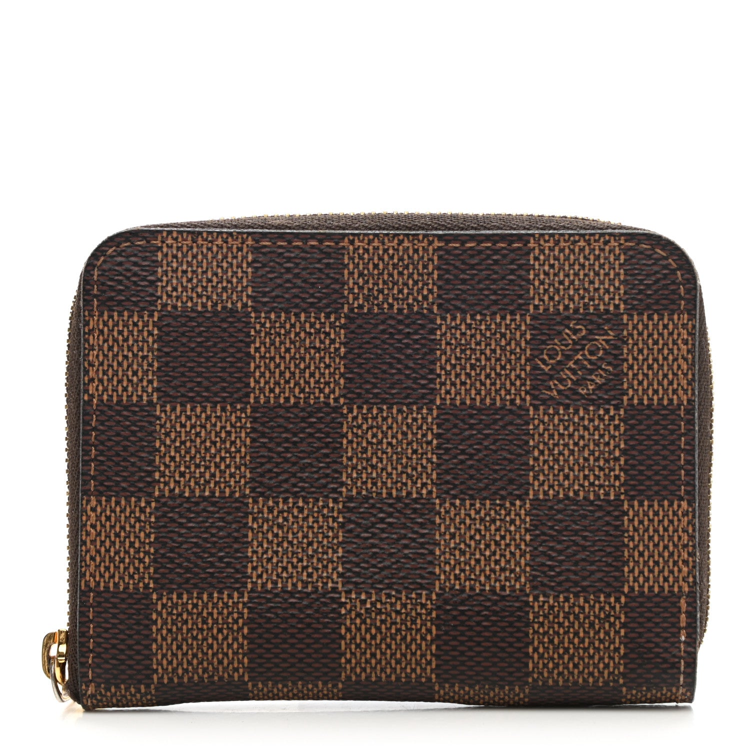 Louis Vuitton Damier Ebene Zippy Coin Purse Rose Ballerine 1 of 8