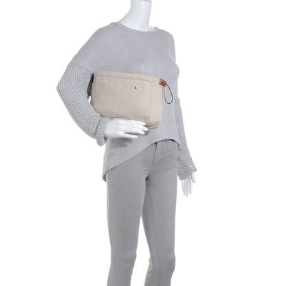 Hermes Canvas Barenia Fourbi 30 GM Pouch Naturel Fauve 2 of 9