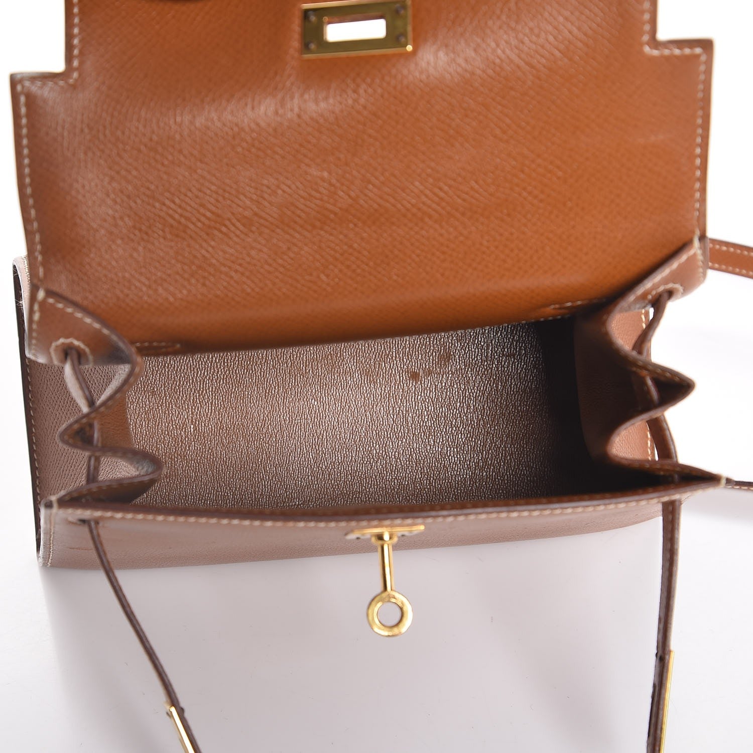 Hermes Courchevel Mini Kelly Sellier 20 Gold 7 of 31