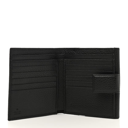 Gucci Dollar Calfskin Double G French Flap Wallet Black 5 of 7
