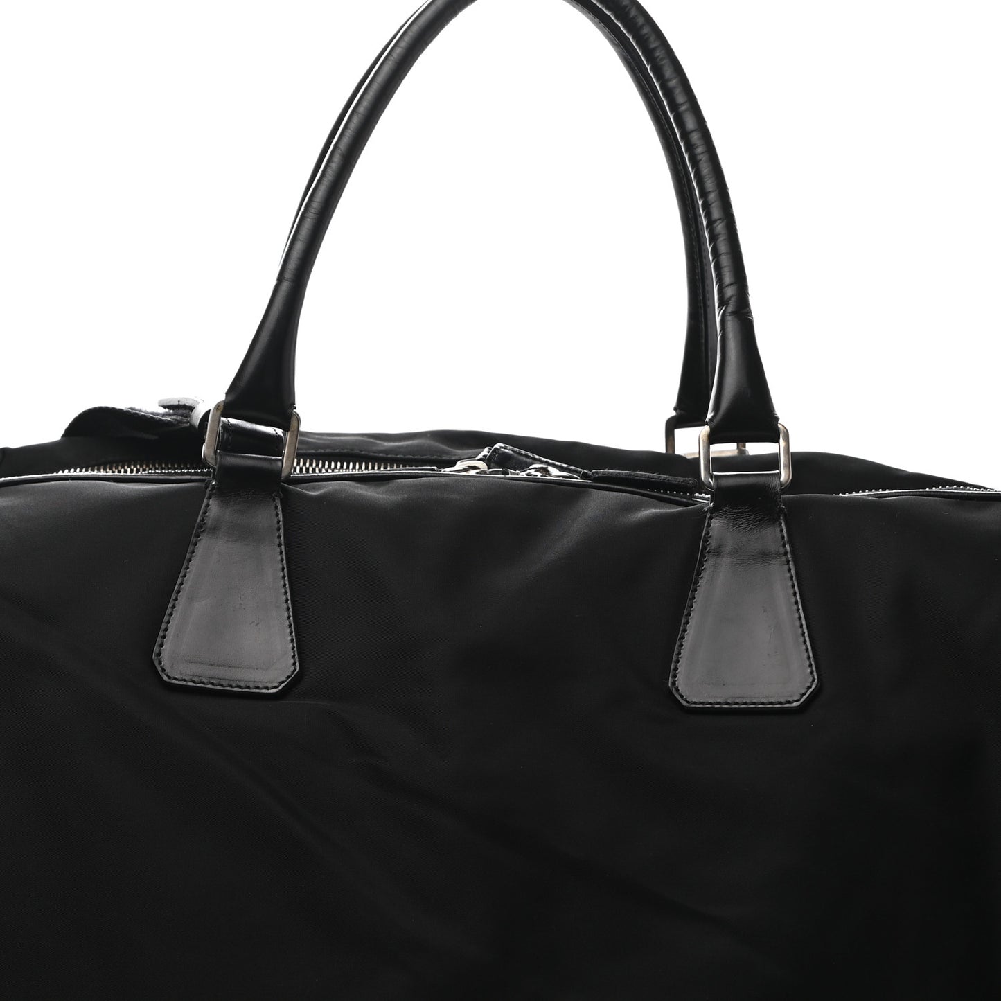 Tessuto Nylon Calfskin Duffle Black