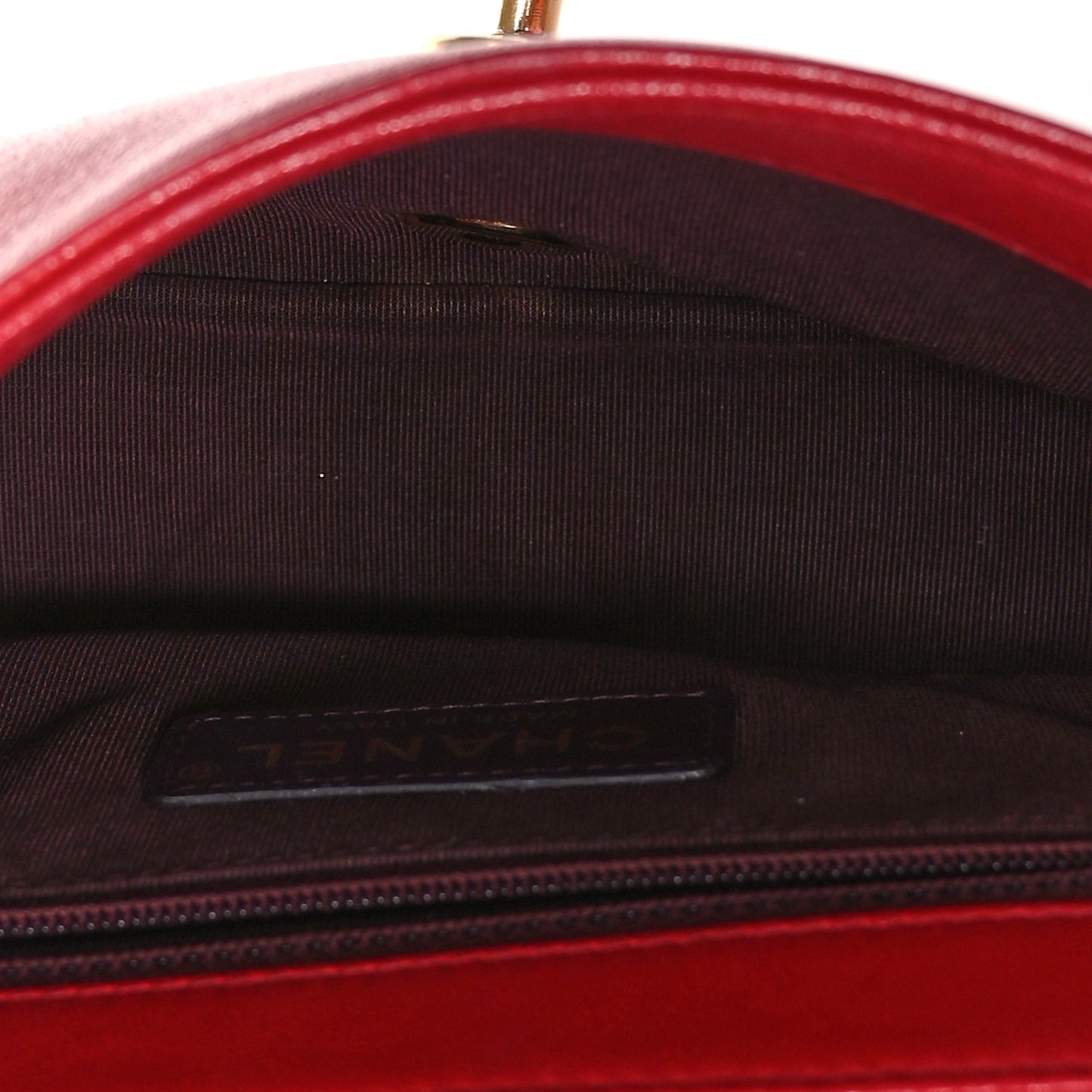 Sheepskin Quilted Medium Vintage Mademoiselle Flap Red