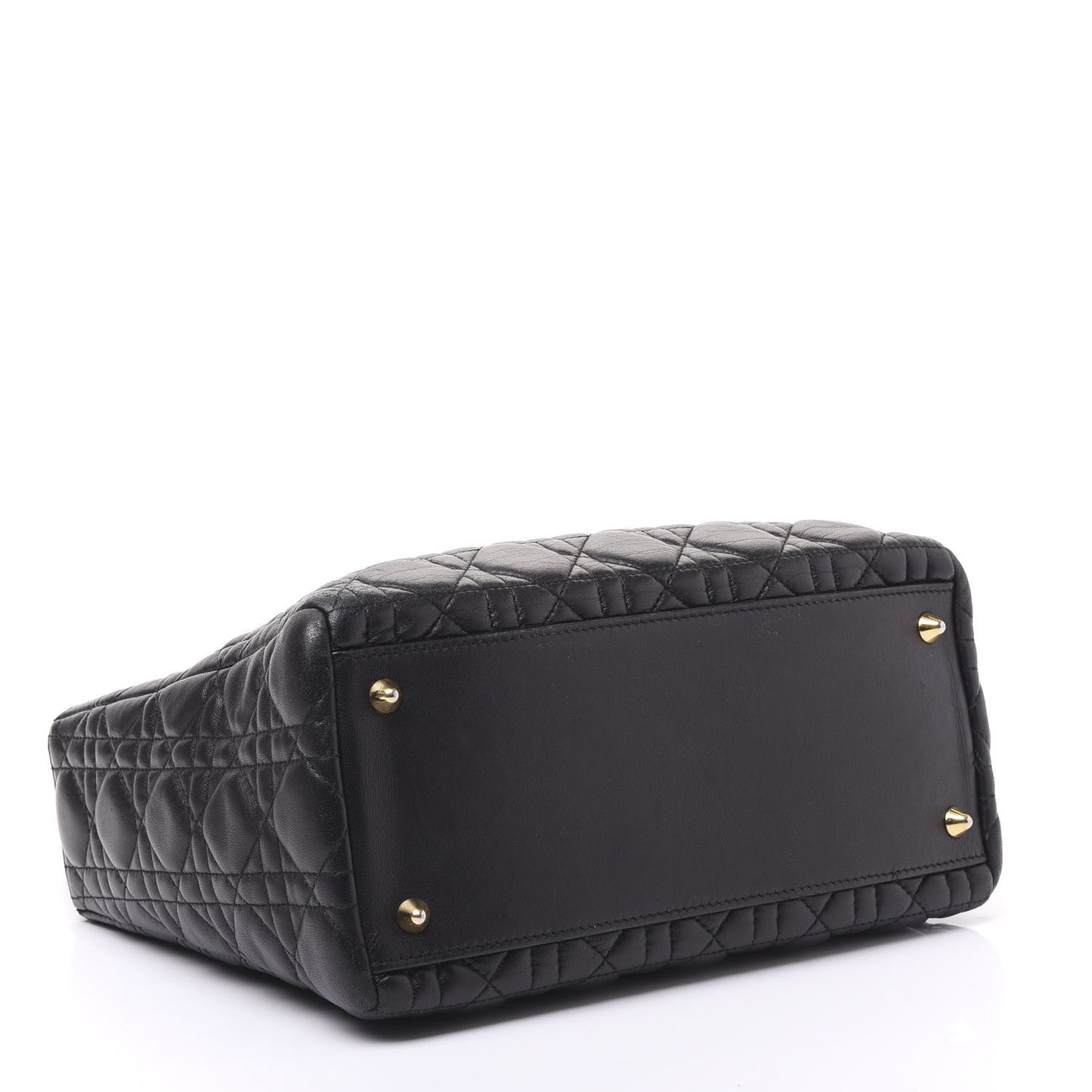 Lambskin Cannage Medium Lady Dior Black