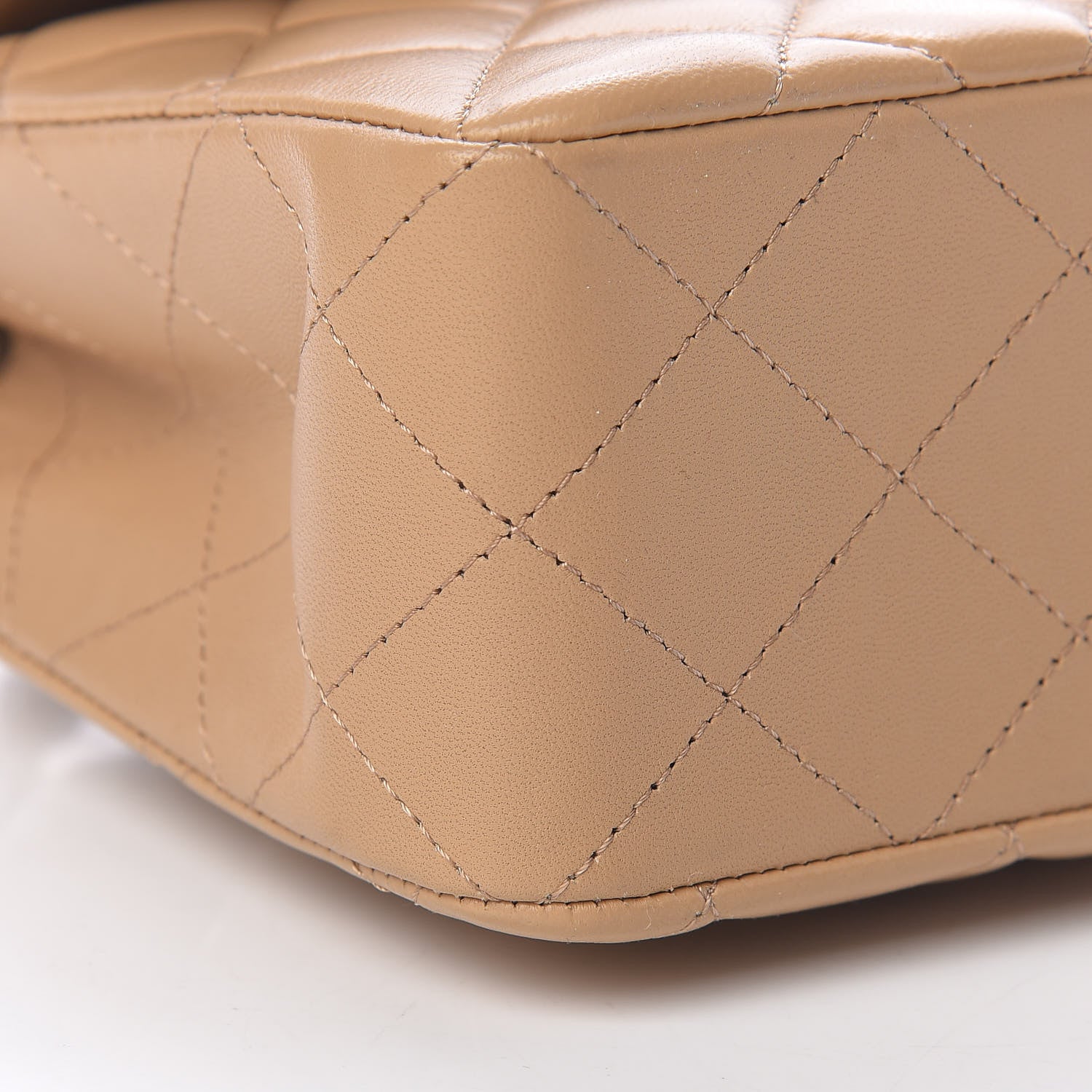 Chanel Lambskin Quilted Small Double Flap Beige 9 of 12