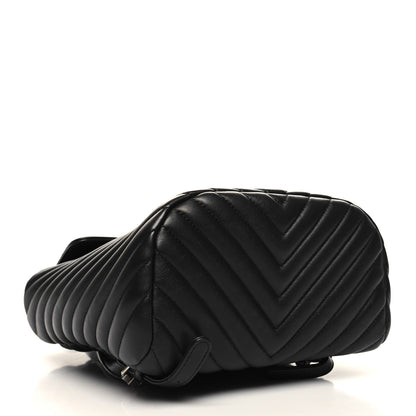 Chanel Calfskin Chevron Quilted Small Urban Spirit Backpack Black 4 of 11