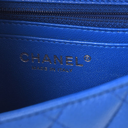 Chanel Caviar Quilted Mini Square Flap Blue 4 of 17