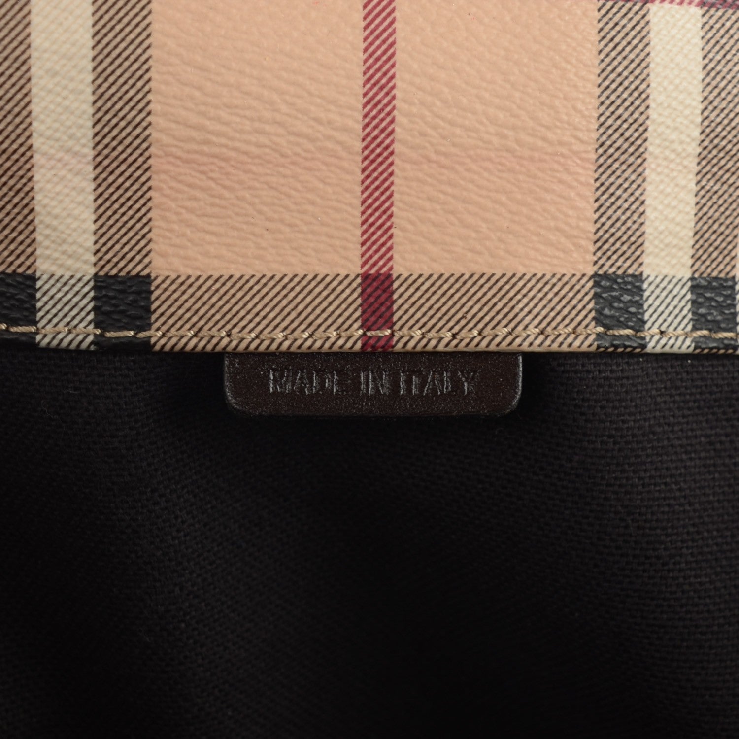 Burberry Haymarket Check Small Canterbury Tote Chocolate 7 of 8