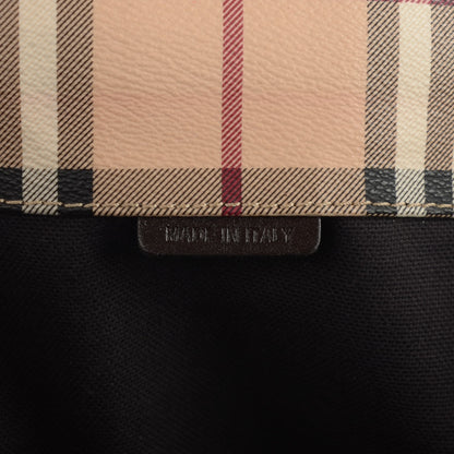 Burberry Haymarket Check Small Canterbury Tote Chocolate 7 of 8