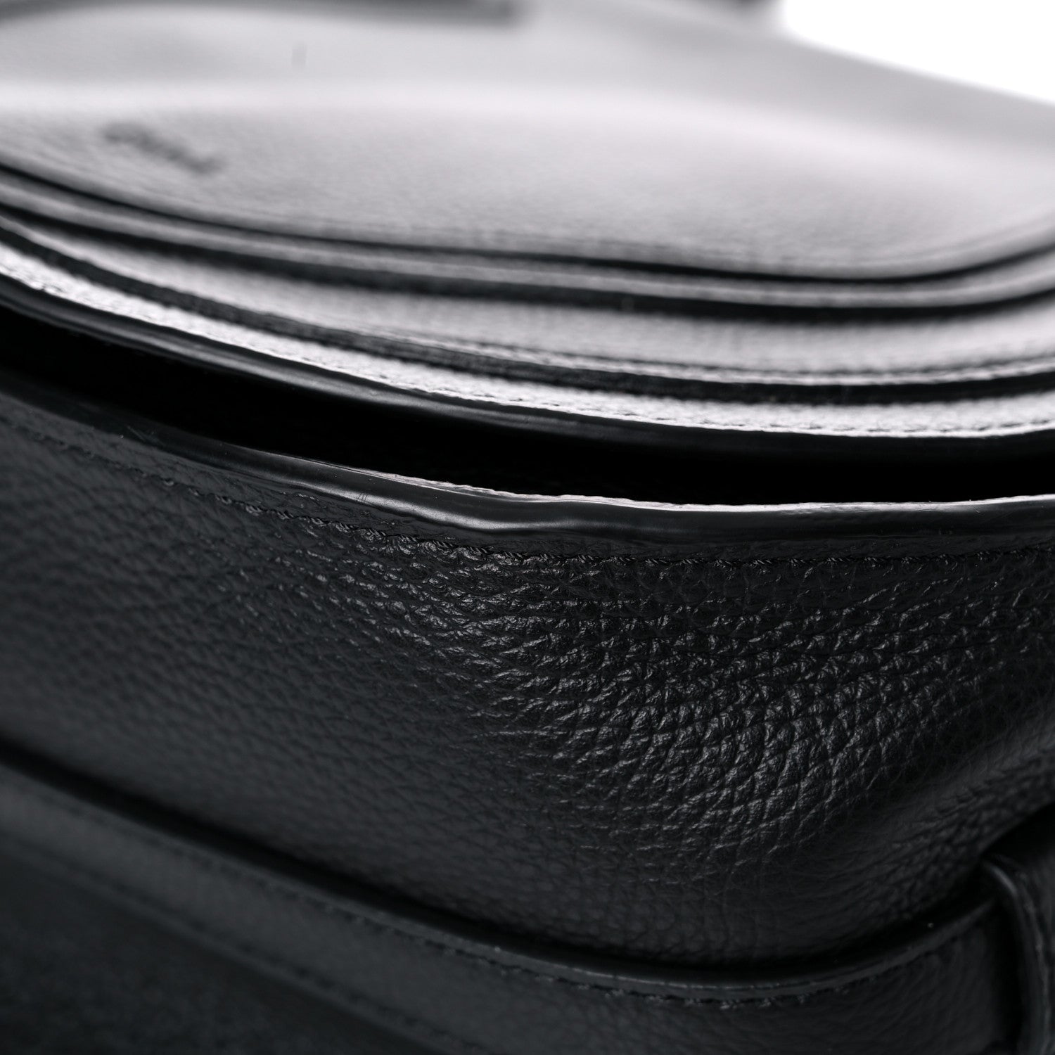 Chloe Calfskin Medium Marcie Round Crossbody Bag Black 8 of 15