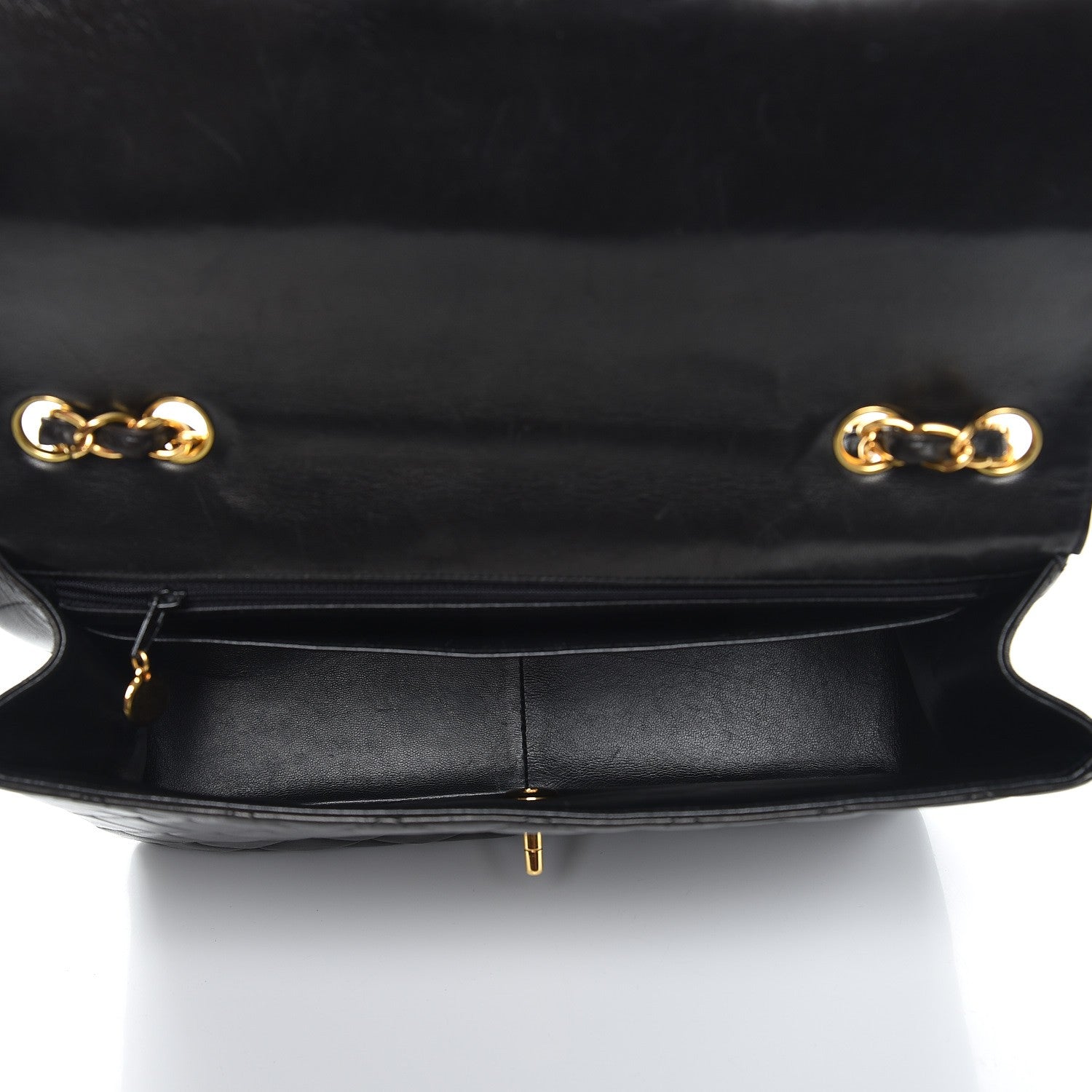 Chanel Lambskin Quilted Jumbo Single Flap Black 5 of 9