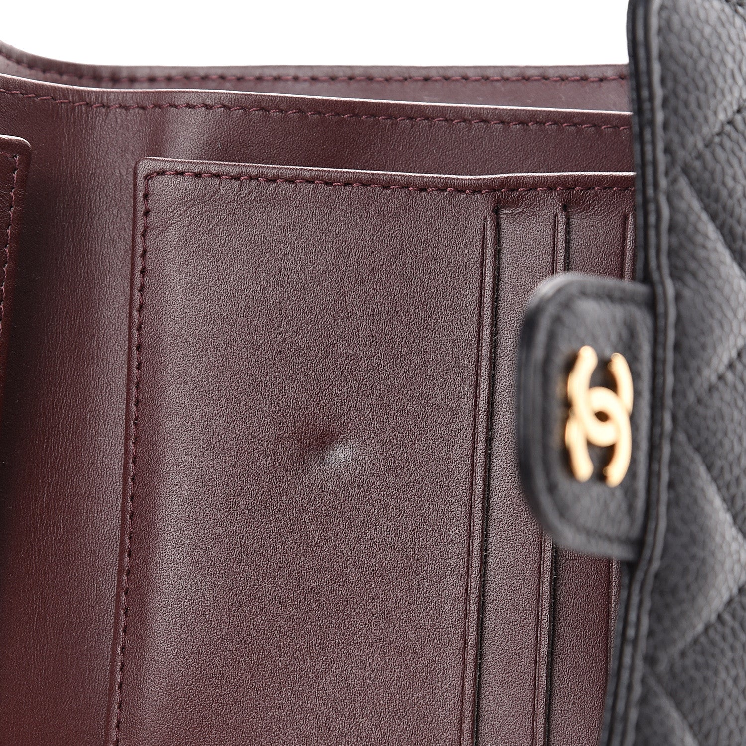 Chanel Caviar Quilted Compact Flap Wallet Black 8 of 10