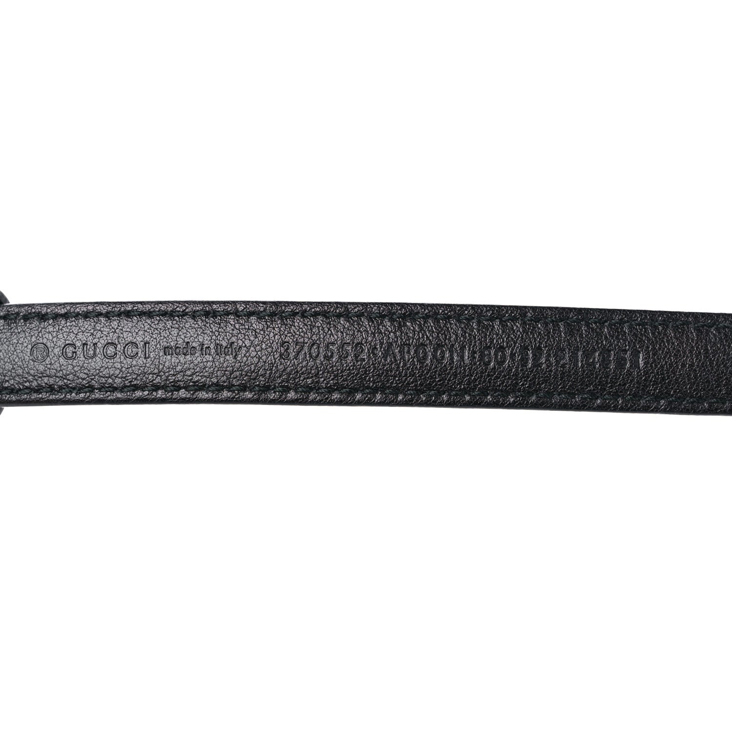 Gucci Moon Calfskin Nickel Interlocking G 20mm Belt 80 32 Black 3 of 7