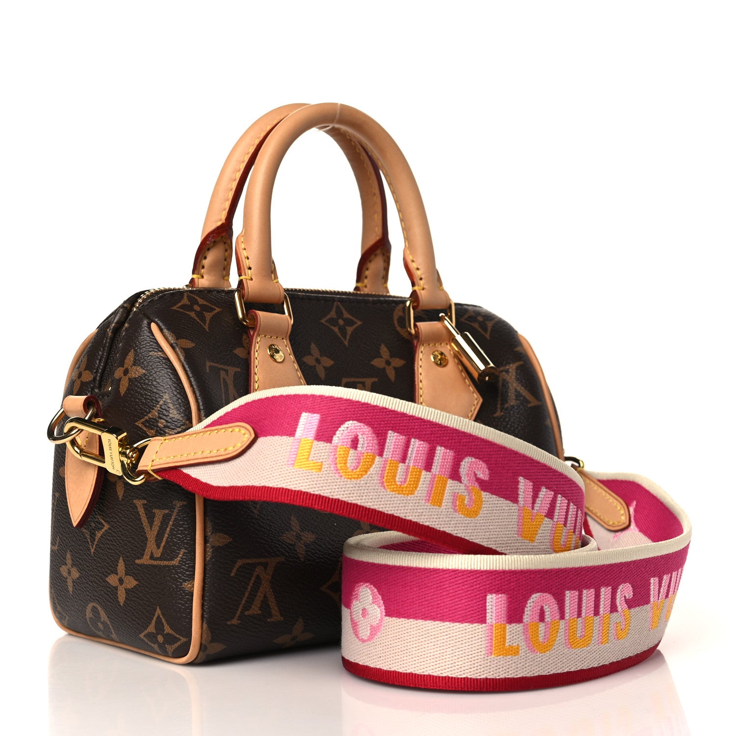 Louis Vuitton Monogram Speedy Bandouliere 20 Fuchsia 3 of 8