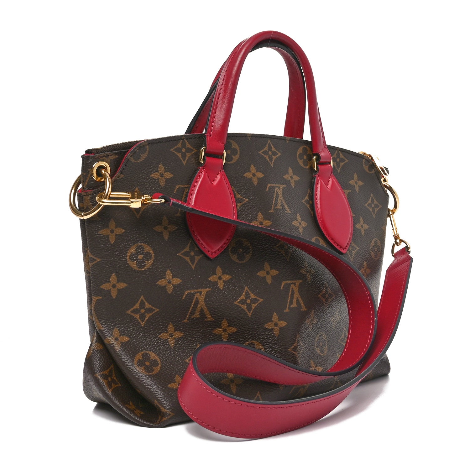 Louis Vuitton Monogram Flower Zipped Tote PM Lie De Vin 3 of 11