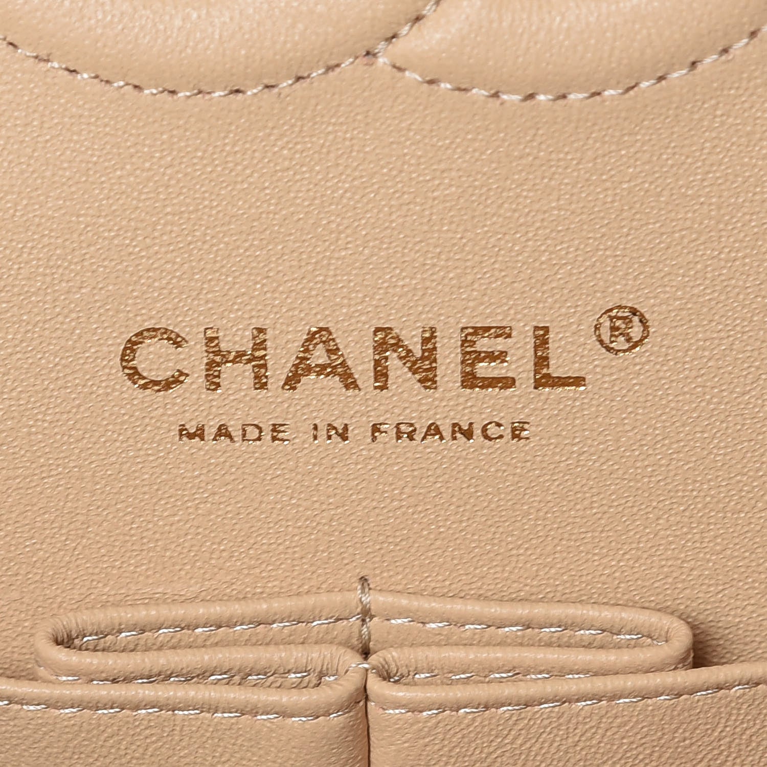 Chanel Caviar Quilted Medium Double Flap Beige Clair 8 of 10