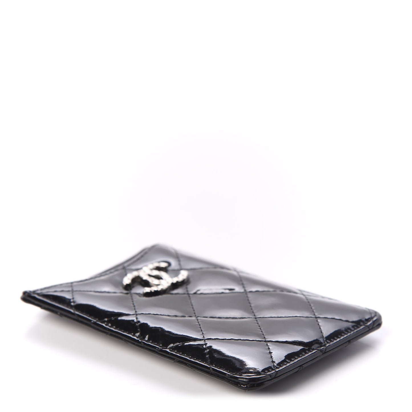 Patent Quilted Brilliant iPhone Case Black