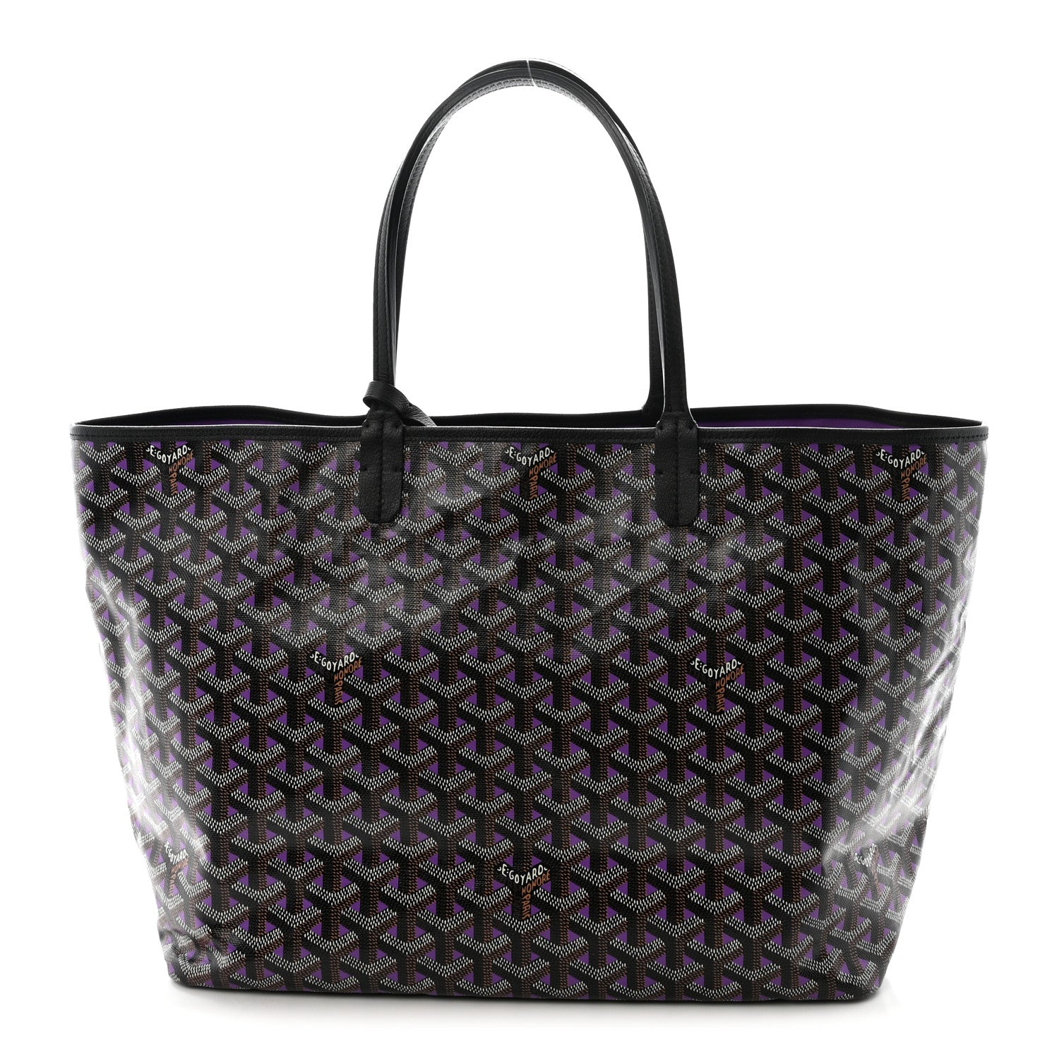 Goyard Goyardine Saint Louis Claire Voie PM Black Purple 1 of 9