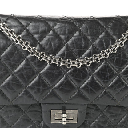 Chanel Aged Calfskin Quilted 2.55 Reissue 225 Flap Black 8 of 10