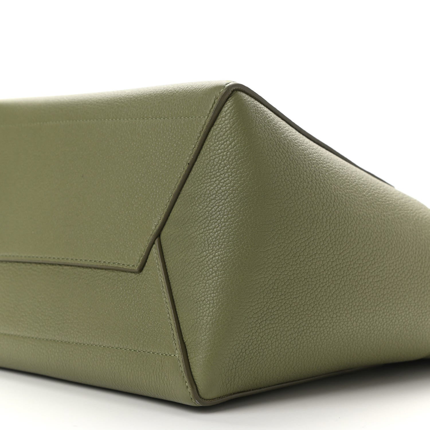 Celine Soft Grained Calfskin Sangle Bucket Bag Light Khaki 11 of 12