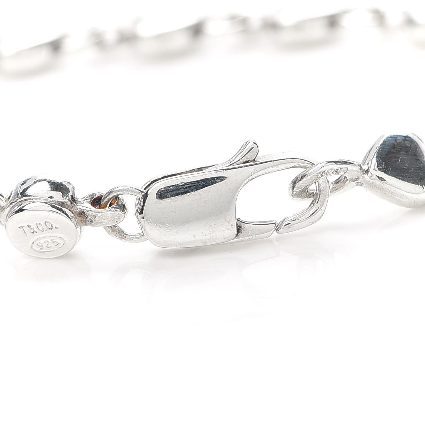 Sterling Silver Chain of Heart Bracelet