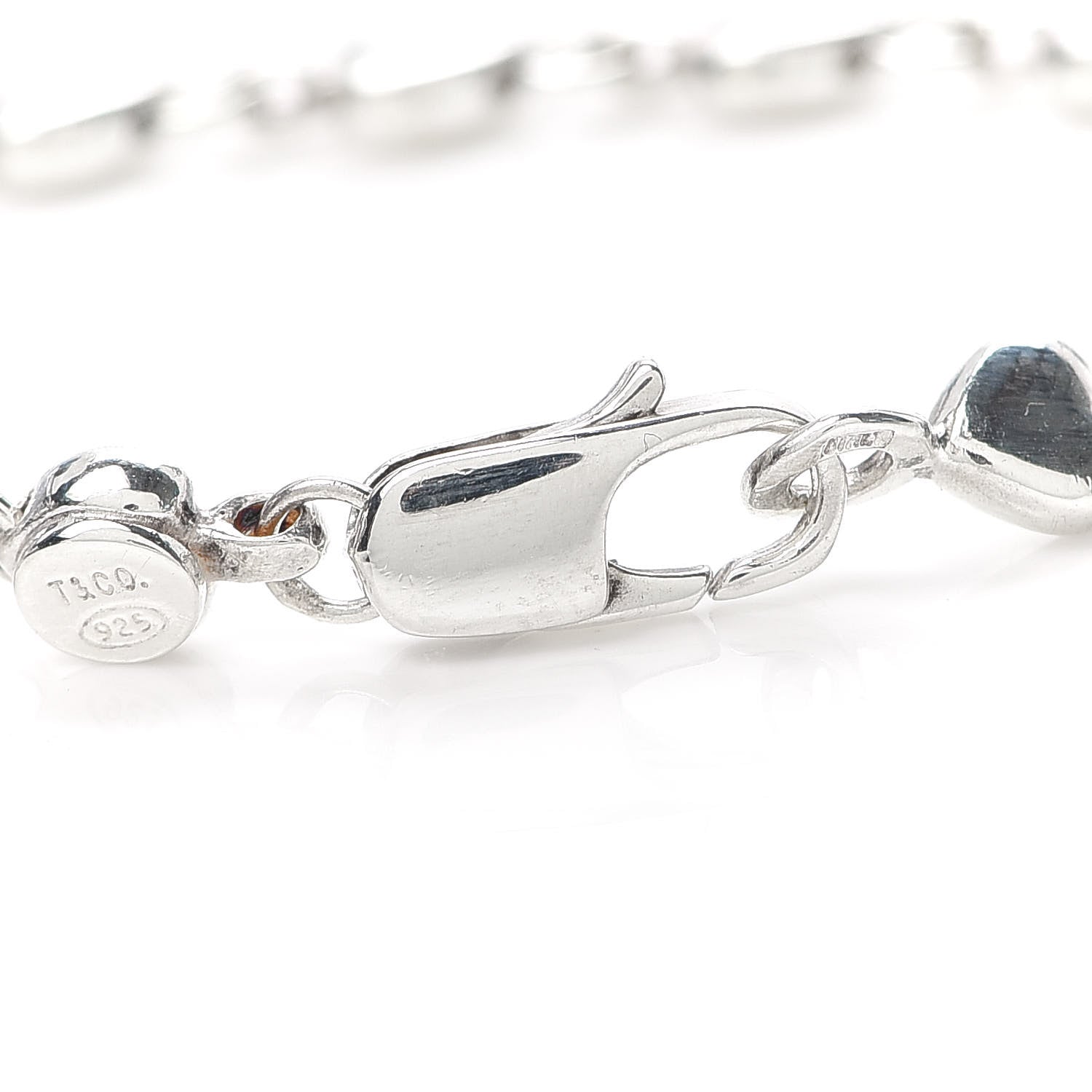 Tiffany Sterling Silver Chain of Heart Bracelet 5 of 5