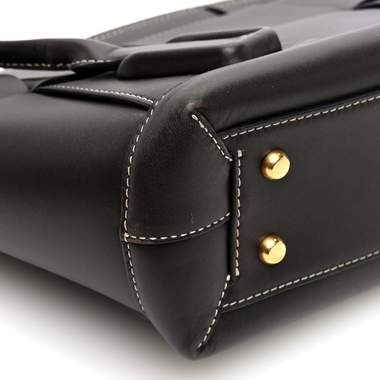 French Calfskin Maxi Intrecciato Small Arco Fondant