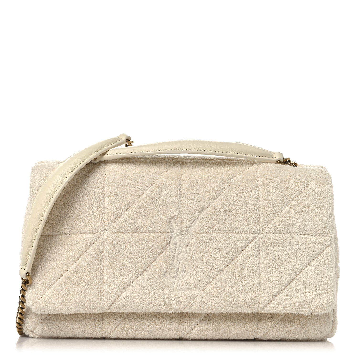 Saint Laurent Terry Patchwork Monogram Medium Jamie Tropical Sand 1 of 10