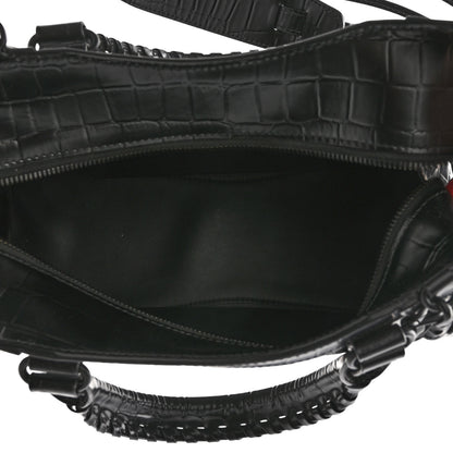 Balenciaga Semi Shiny Calfskin Crocodile Embossed Neo Classic Black Hardware S City Black 5 of 8