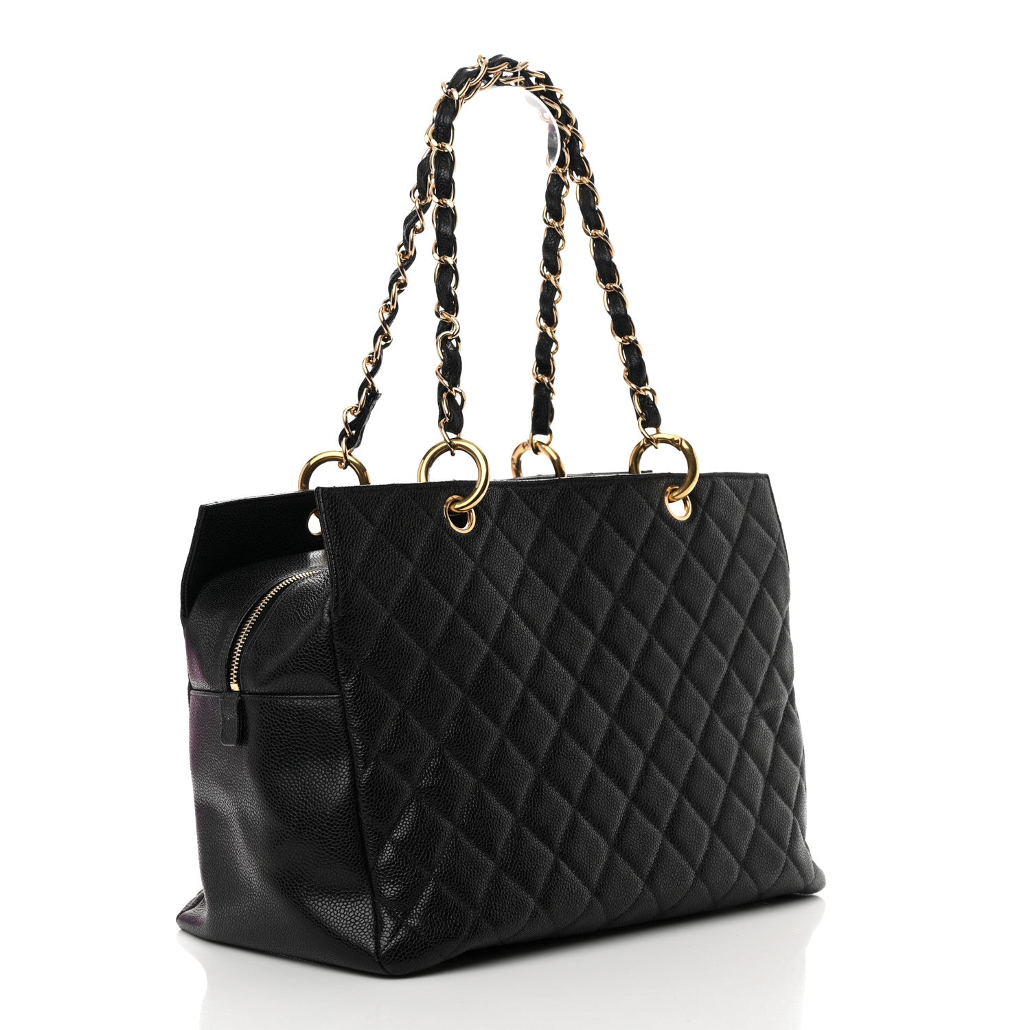 Chanel Caviar Quilted Grand Timeless Tote GTT Black 3 of 12