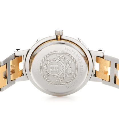 Hermes Stainless Steel 24mm Clipper Quartz Watch Gold 4 of 4