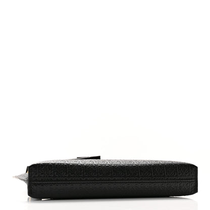 Loewe Calfskin Embossed Mini Repeat T Pouch Black 4 of 10