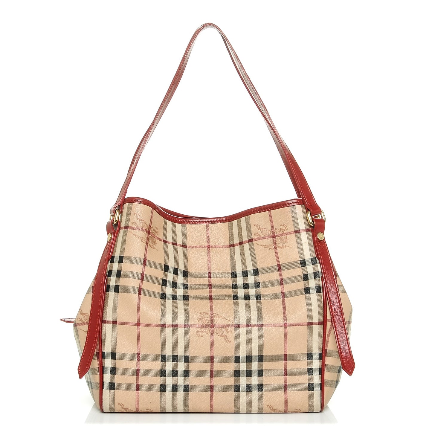 Haymarket Check Small Canterbury Tote Military Red