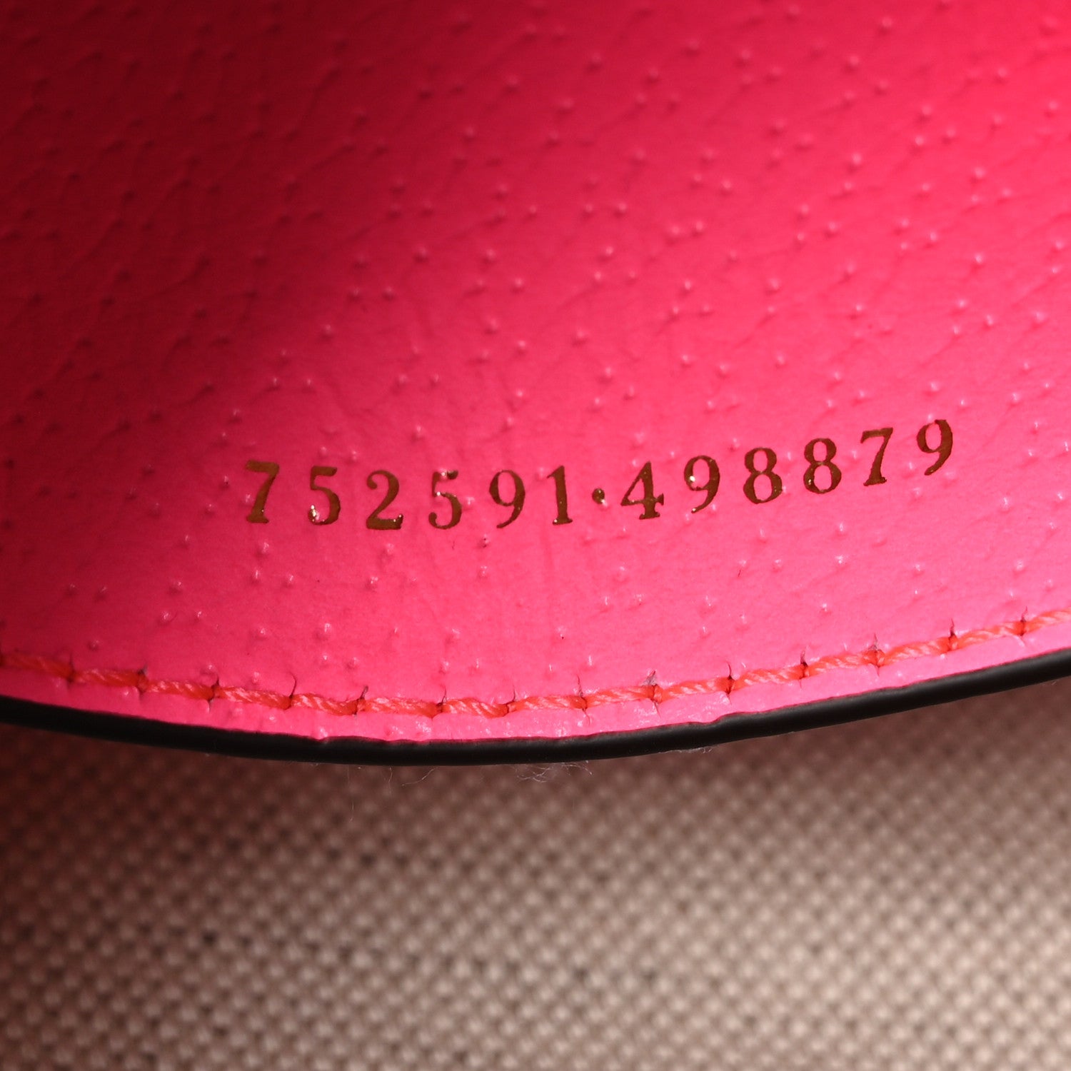 Gucci GG Supreme Monogram Textured Dollar Calfskin Web Ophidia Small Crossbody Bag Beige Ebony Fuchsia 7 of 10