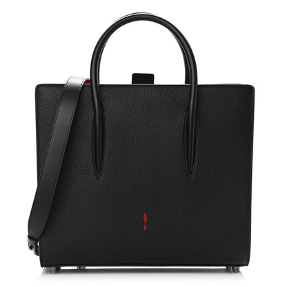 Christian Louboutin Calfskin Empire Patent Studded Medium Paloma Black 1 of 11