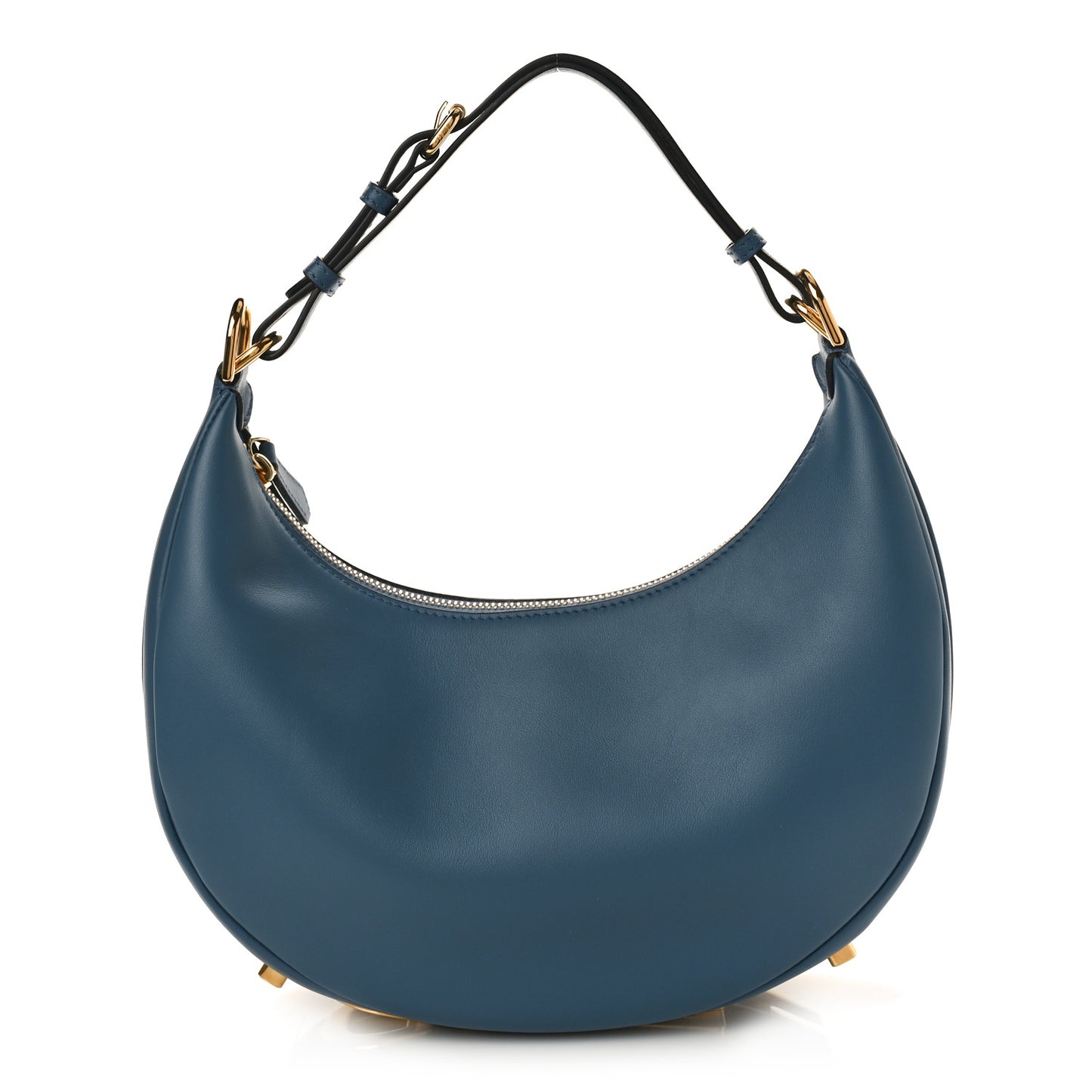 Vitello Grace Matte Small Fendigraphy Hobo Bag Mirto