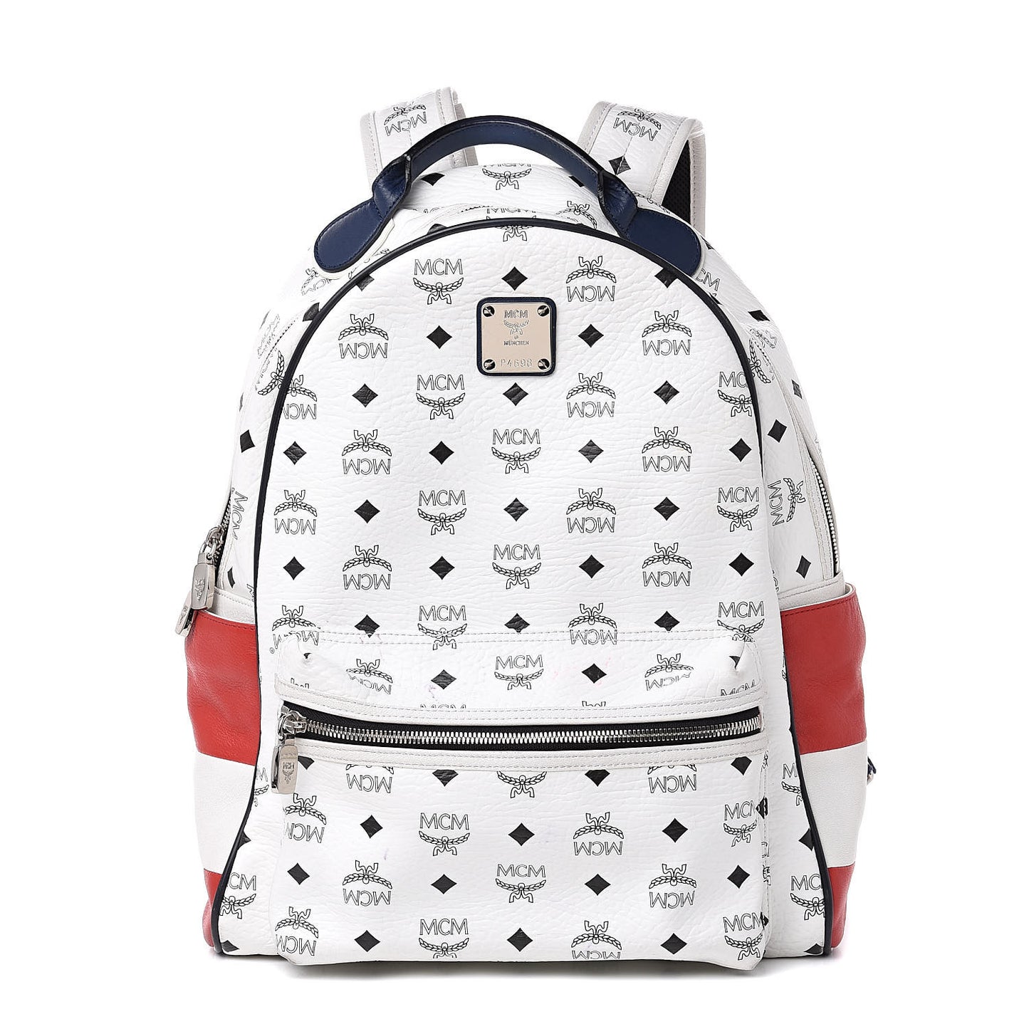 Visetos Medium Stark Backpack White Red