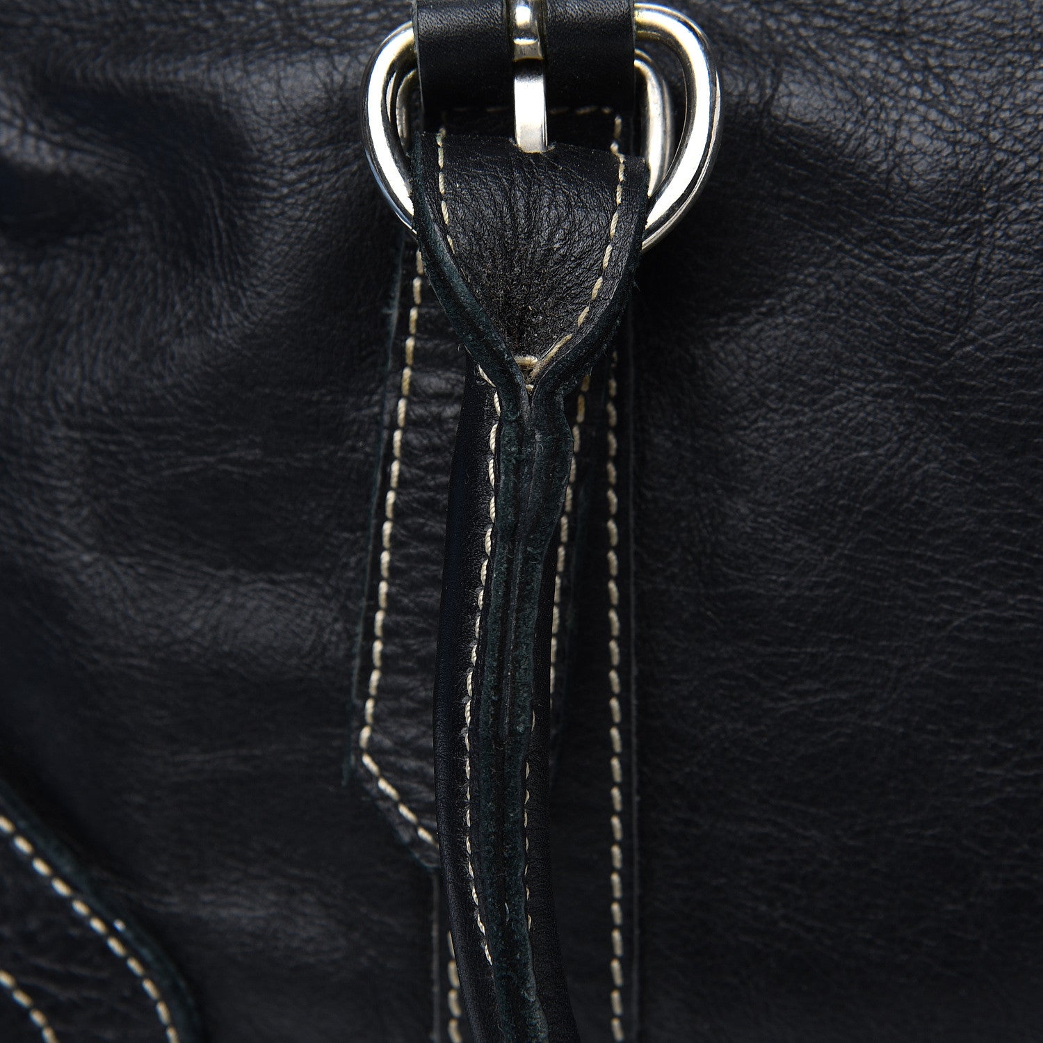 Prada Calfskin Wrapping Satchel Bag Black 13 of 16