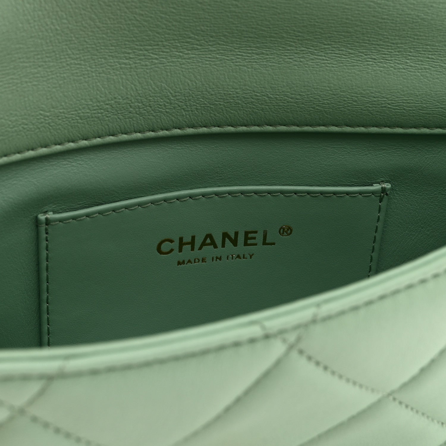 Chanel Lambskin Quilted Pearl Small Flap Light Green 6 of 11