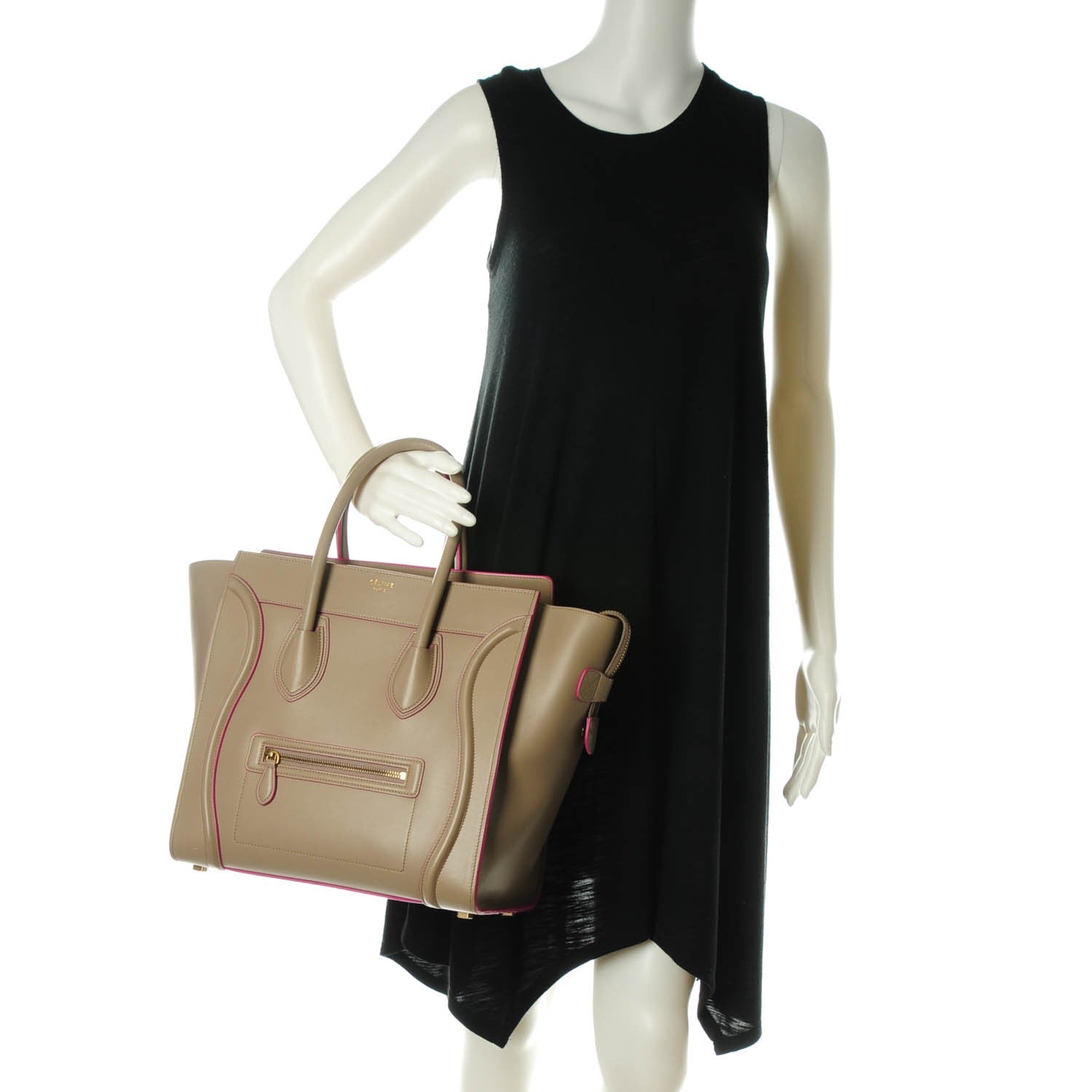 Celine Palmelato Calfskin Mini Luggage Camel 3 of 10