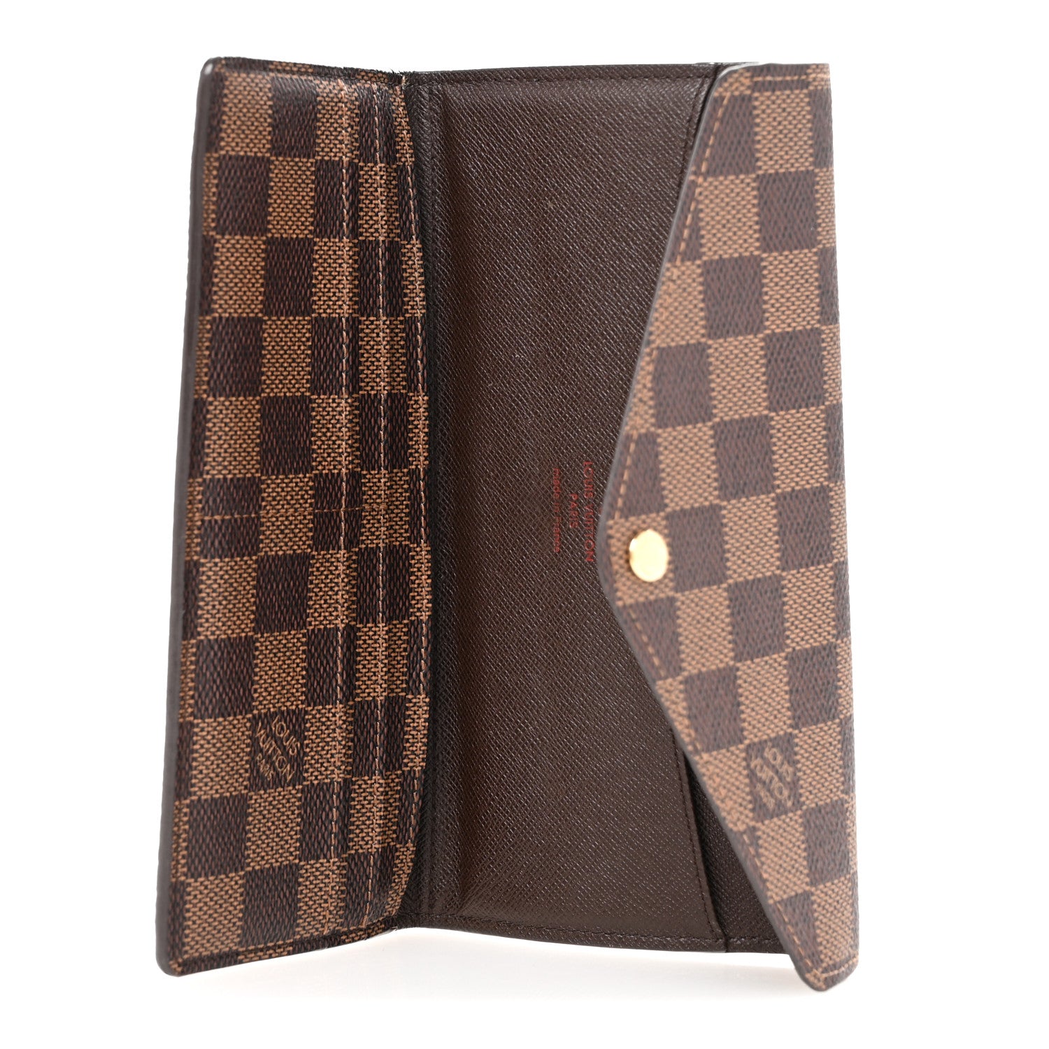 Louis Vuitton Damier Ebene Sarah Wallet NM 6 of 10