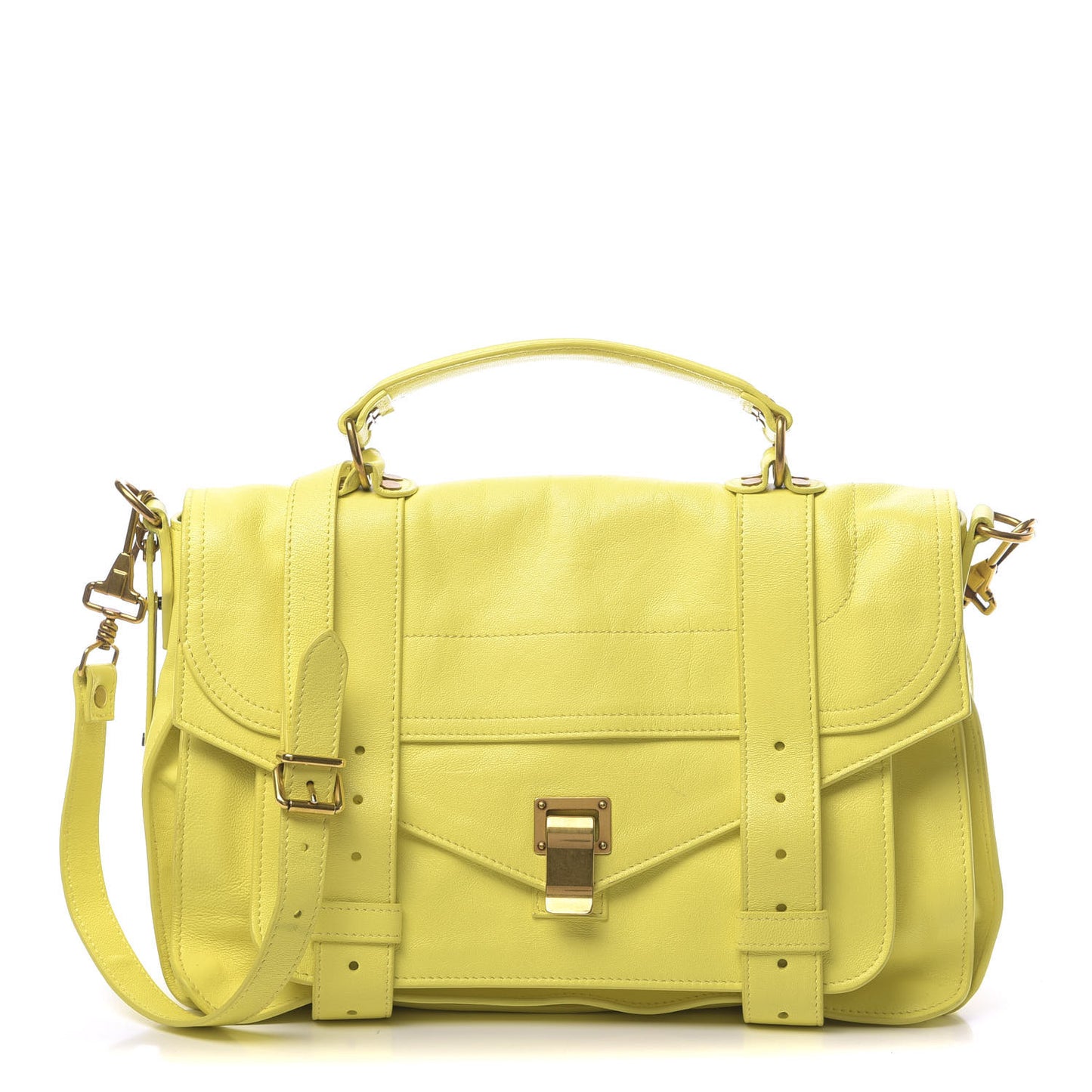 Lambskin Medium PS1 Satchel Citron