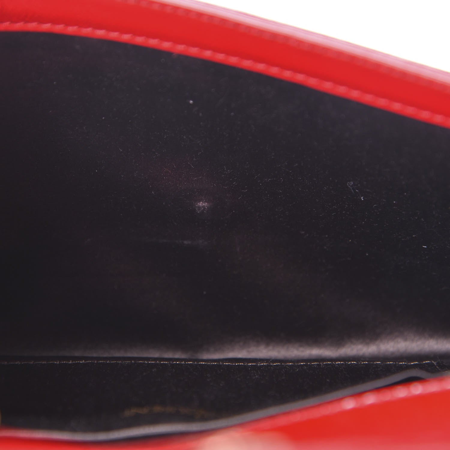 Saint Laurent Textured Patent Small Belle De Jour Clutch Red 7 of 11