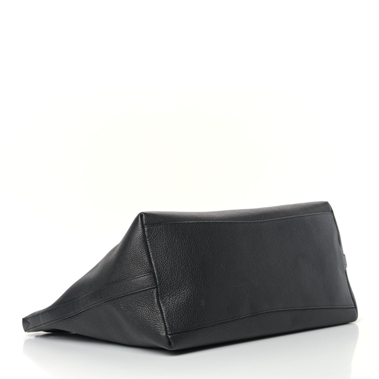 Grainy Calfskin Bria Tote Black