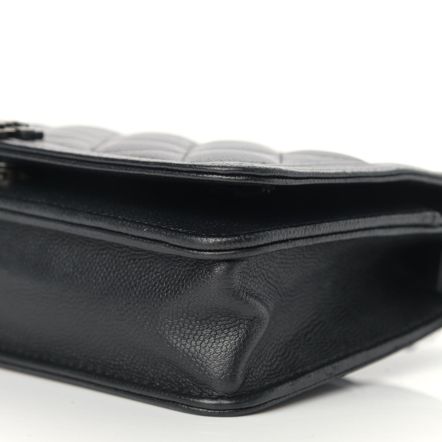 Caviar Quilted Boy Wallet On Chain WOC So Black