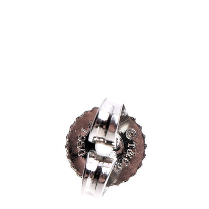 Tiffany Platinum Diamond .22ctw Solitaire Earrings 6 of 7